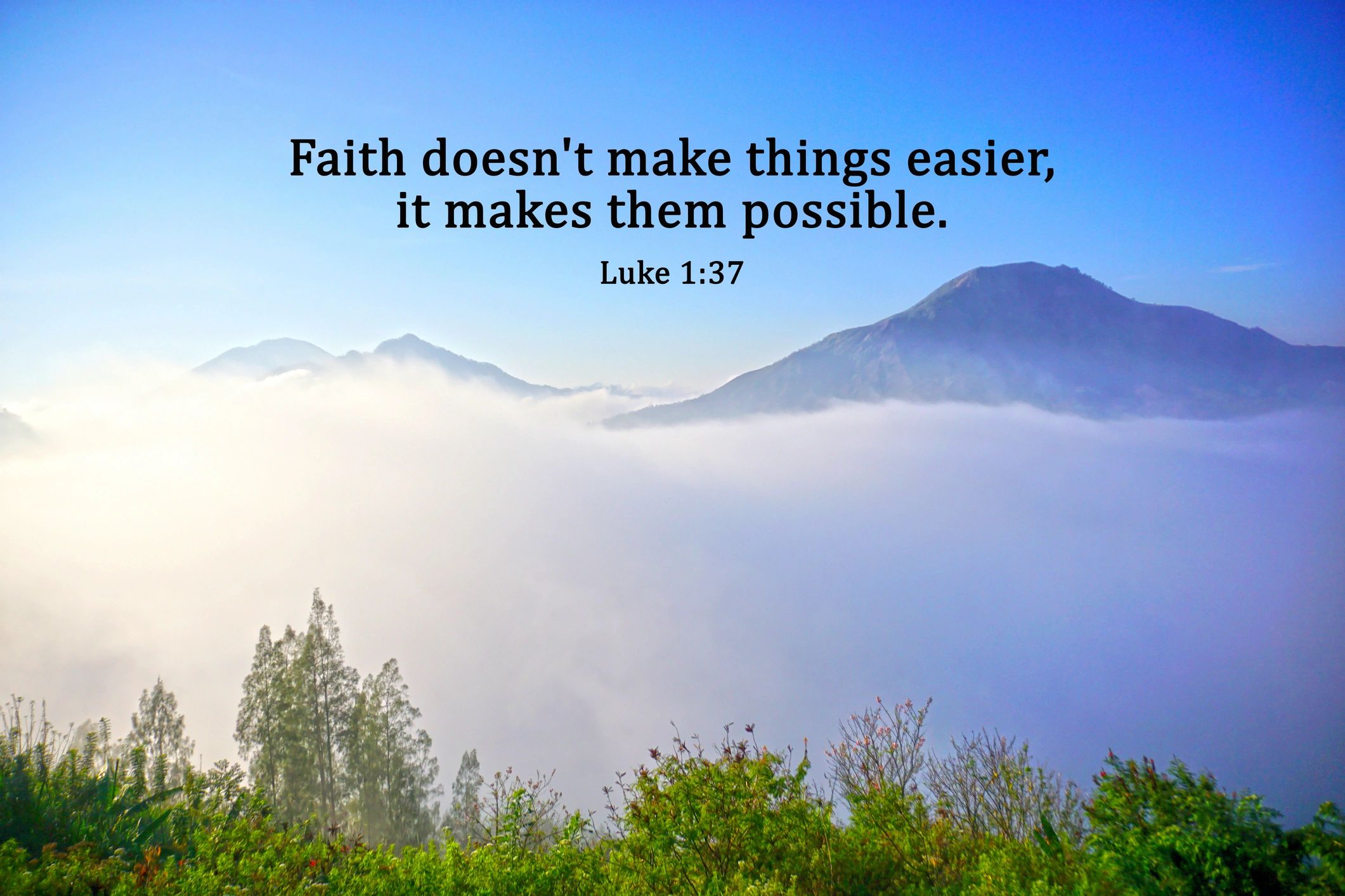 Uplifting Christian quote background